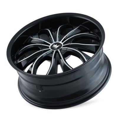 Cast Aluminum Wheels Hustler 342 GBM 22x9.5 Machined Face Gloss Black 5 On 114.3/5 On 120 Bolt Pattern 35 Offset Mazzi Wheels