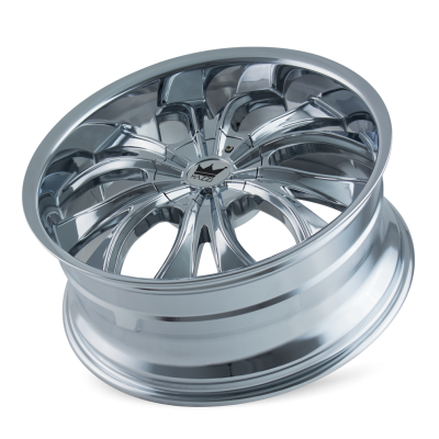Cast Aluminum Wheels Hustler 342 CH 18x7.5 Chrome 4 On 100/4 On 114.3 Bolt Pattern 40 Offset Mazzi Wheels