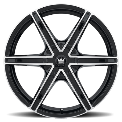 Cast Aluminum Wheels Stilts 371 GBM 18x8 Machined Face Gloss Black 5 On 108/5 On 114.3 Bolt Pattern 35 Offset Mazzi Wheels