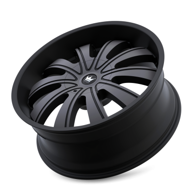 Cast Aluminum Wheels Rolla 374 MBM 24x9.5 Machined-Dark Tint Matte Black 5 On 127/5 On 139.7 Bolt Pattern 18 Offset Mazzi Wheels