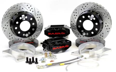 Brake System 11 Inch Rear SS4+ No Park Brake Black Ford 9 Inch BAER Brakes