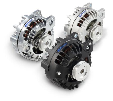 Alternator 110 AMP Chrysler/Mopar 1-Wire Style V-Belt Pulley Chrome Proform