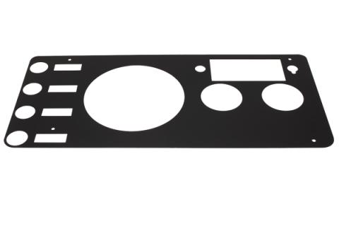 Jeep CJ Gauge Cover 76-86 CJ Powdercoat Black Kentrol