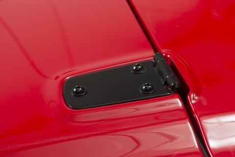 Jeep TJ Hood Hinge Pair 97-06 Wrangler TJ Powdercoat Black Kentrol