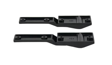 Jeep TJ Tailgate Hinge Pair 97-06 Wrangler TJ Powdercoat Black Kentrol