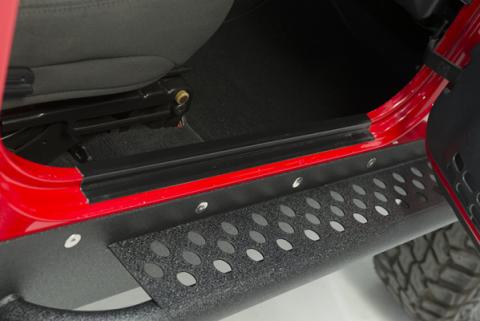 Jeep TJ Entry Guards Pair 97-06 Wrangler TJ Powdercoat Black Kentrol
