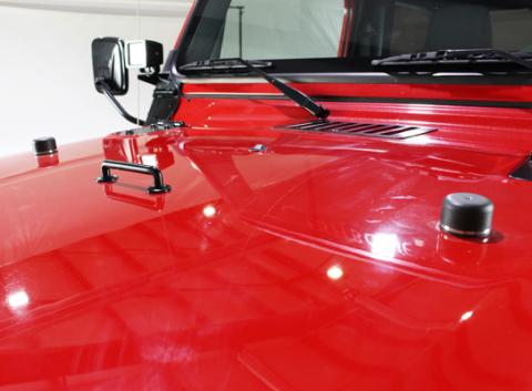Jeep TJ/JK Windshield Tie Down Kit 97-14 Wrangler TJ/JK Powdercoat Black Kentrol