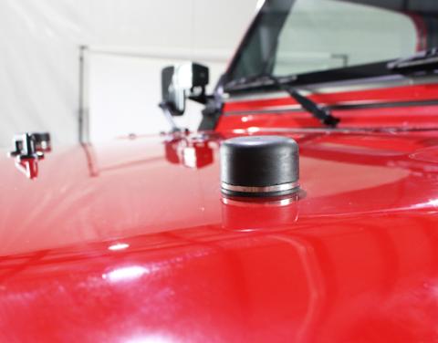 Jeep TJ/JK Windshield Tie Down Kit 97-14 Wrangler TJ/JK Powdercoat Black Kentrol