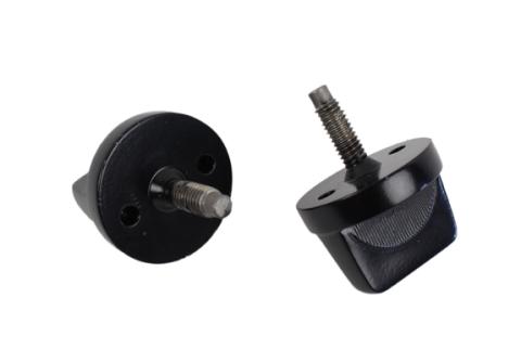 Jeep CJ/YJ Windshield Knobs Pair 76-95 CJ and Wrangler YJ Powdercoat Black Kentrol