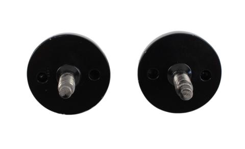 Jeep CJ/YJ Windshield Knobs Pair 76-95 CJ and Wrangler YJ Powdercoat Black Kentrol