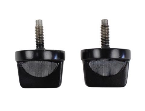 Jeep CJ/YJ Windshield Knobs Pair 76-95 CJ and Wrangler YJ Powdercoat Black Kentrol