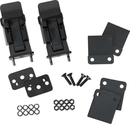 Jeep CJ/YJ Hood Kit With TJ Style Hood Catch 78-95 CJ and Wrangler YJ Powdercoat Black Kentrol