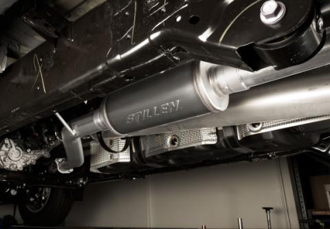 24-Present Toyota Tacoma Side Exit Cat Back Exhaust with Black Tip Stillen