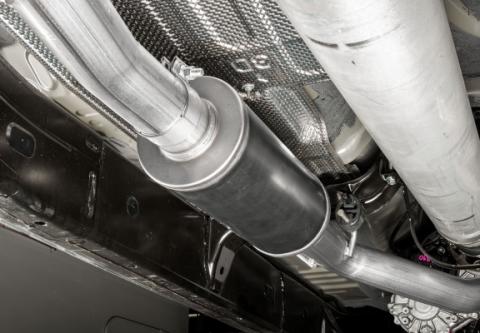 24-Present Toyota Tacoma Side Exit Cat Back Exhaust with Black Tip Stillen