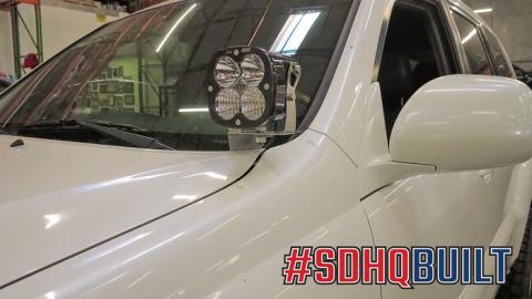 Lexus A Pillar Mounts for 03-09 Lexus GX470 Bolt On Steel Black Powdercoat SDHQ Offroad