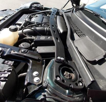 Strut Tower Brace Kit Billet Aluminum with Strut Top Reinforcement Plates 11-16 Countryman 13-16 Paceman M7 Speed