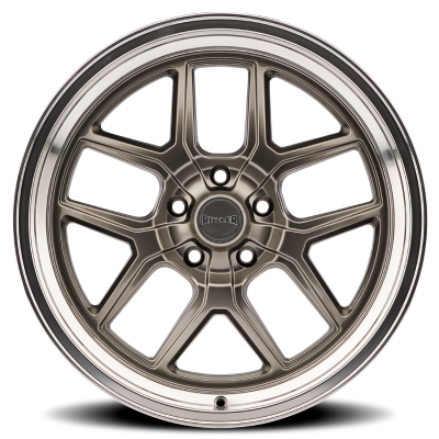 Ridler Wheels Aluminum Wheels 610 G 17x7 Grey Polished Lip 5 On 114.3 Bolt Pattern Offset