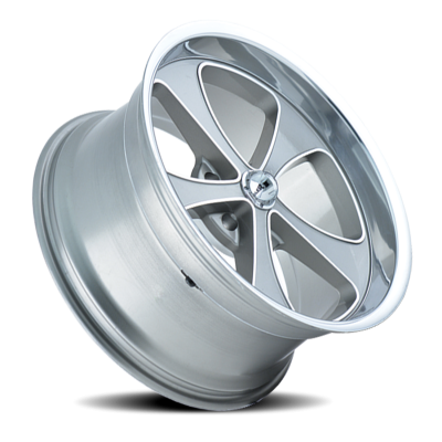 Ridler Wheels Aluminum Wheels 645 GY 18x9.5 Grey Machined Face-Polished Lip 5 On 114.3 Bolt Pattern 0 Offset