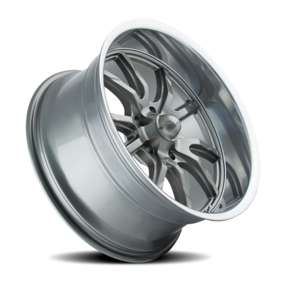 Ridler Wheels Aluminum Wheels 650 GY 15x7 Grey Polished Lip 5 On 114.3 Bolt Pattern 0 Offset