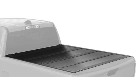 22-25 Ford Maverick Flush Mount Hard Folding Tonneau Cover Truck Bed Topper4 Foot 5 Inch Black Leer