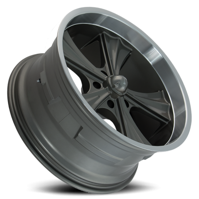Ridler Wheels Aluminum Wheels 651 GY 20x10 Grey Machined Lip 5 On 127 Bolt Pattern 0 Offset