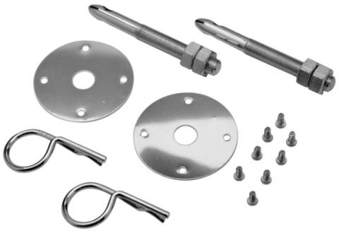 Hood Pin Kit Stainless 2 Pin Scuff Plates Safety Pins And Hardware Included Proform
