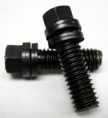 Wedge-Locking Header Bolts Hex Head 3/8 Diameter X 3/4 Inch Blk Oxide 16 Pcs Proform