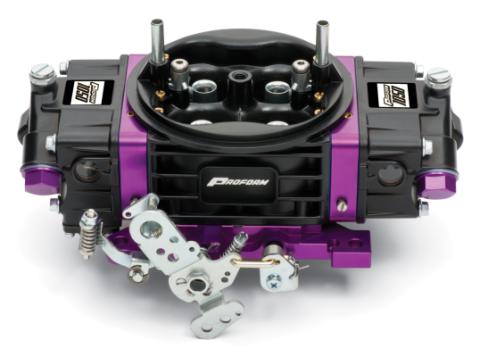 Black Race Series Carburetor 1050 CFM Mechanical Secondary Black/ Purple Proform