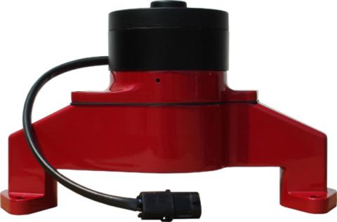 Electric Engine Water Pump Aluminum Red Powder Coat Fits BB Chevy Engines Proform