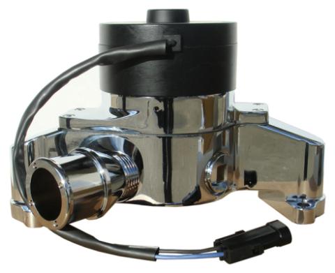 Electric Engine Water Pump Aluminum Chrome Finish Fits SB Chrysler Engines Proform