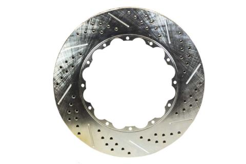 Rotor Replacement 13 Inch .810 Inch Thick Slot Drill W/Zinc Drivers Side BAER Brakes