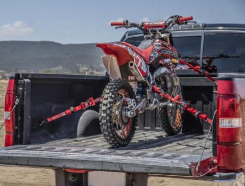 Heavy Duty Motorcycle/ATV Tie-Down Kit Red SpeedStrap
