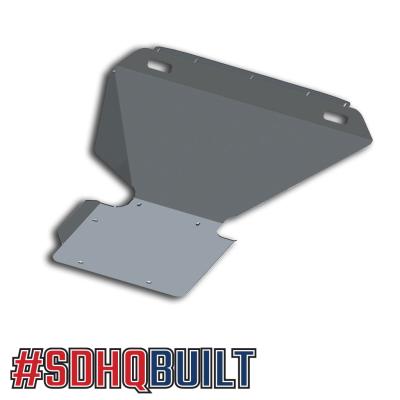 16-18 Silverado Stock Bumper Skid Plate Deletes OEM Tow Hooks With Oil Pan Skid SDHQ Offroad