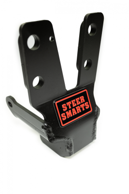 18-20 Jeep Wrangler/Gladiator JL/JT Yeti XD Sealed Bearing Sector Shaft Brace with Frame Side Track Bar Reinforcement Bracket - Aluminum Steering Box Only Steer Smarts