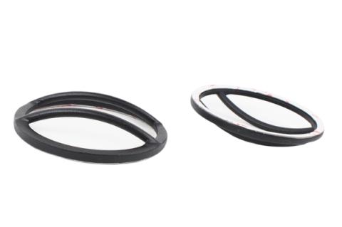 Jeep JK Front Marker Covers Pair 07-18 Wrangler JK Textured Black Kentrol