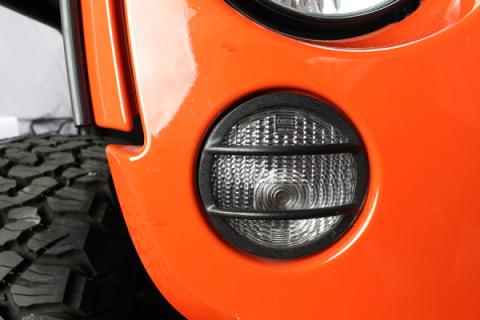 Jeep JK Front Marker Covers Pair 07-18 Wrangler JK Textured Black Kentrol