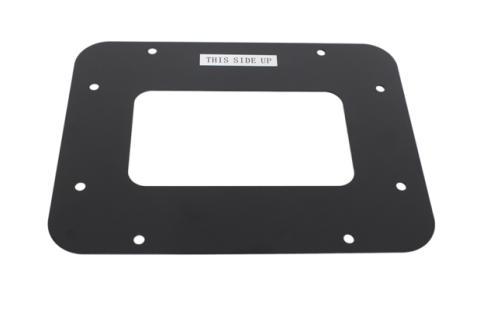 Jeep JK BackSide License Plate Mount with LED's 07-18 Wrangler JK Textured Black Kentrol