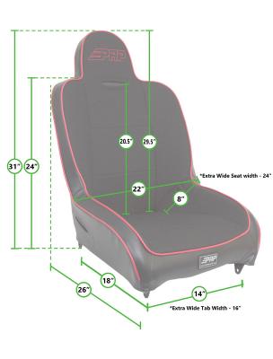 Premier High Back Suspension Seats Kit for 03-06 Jeep Wrangler TJ Pair Black PRP Seats