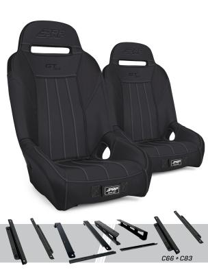 GT/S.E. Suspension Seats Mount & Slider Kit for Can-Am Maverick X3 & Maverick R Pair Black PRP Seats