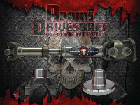 JK Rear 1350 Solid CV Driveshaft 4 Door Adams Driveshaft