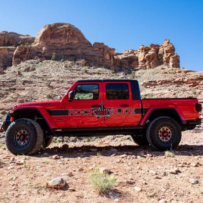JT Gladiator Side Step Sliders For 24-25 Jeep Gladiator Extensions Sub Part Rock Slide Engineering