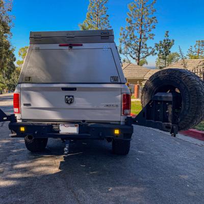 09-18 Ram 1500 Octane Dual Swing Out Rear Bumper No Parking Sensors No Dual Exhaust Chassis Unlimited
