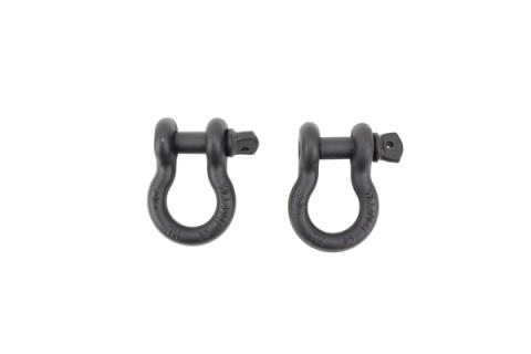 D Ring 3/4 Inch Gloss Black 2 Piece Set Fishbone Offroad