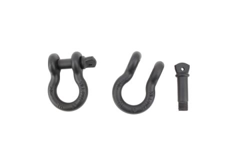 D Ring 3/4 Inch Gloss Black 2 Piece Set Fishbone Offroad
