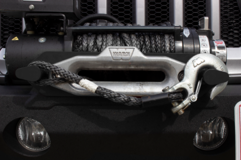 Winch Line Hook Black Fishhook Fishbone Offroad