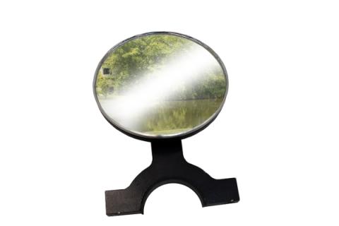 Tube Door Mirror Billet Aluminum Black Powdercoat Fishbone Offroad