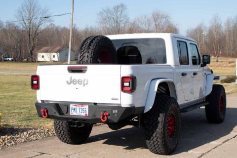 Bed Mounted Spare Tire Mount Fishbone Offroad