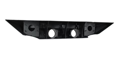 Jeep JK Front Bumper 07-18 Wrangler JK Rubicon and Unlimited Steel Black Textured Powdercoat Manowar Series Fishbone Offroad