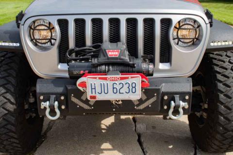 Barracuda Modular Front Bumper - Base 07-18 Jeep Wrangler, 18-Present Jeep Wrangler, 18-Present Jeep Gladiator JT Fishbone Offroad