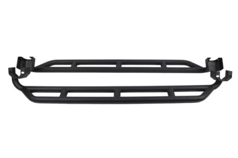 Jeep JK Rock Sliders 2 Door 07-18 Wrangler JK Unlimited Steel Black Textured Powdercoat Fishbone Offroad